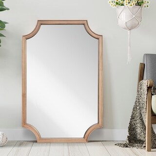 24" x 36" Rectangle Decorative French Scalloped Wood Framed Mirror - 24 ...